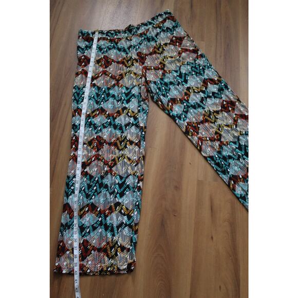 Women's Size Large AGB 100% Rayon Autumm colors Elastic Waist Band - Picture 8 of 11